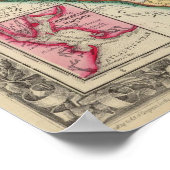 Landkreis Karte von Florida Poster (Ecke)