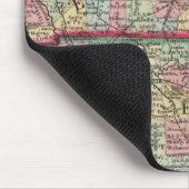 Landkreis Karte von Kentucky und Tennessee Mousepad (Ecke)