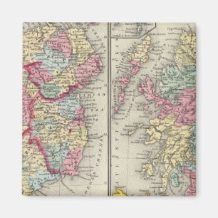 Landkreis Karte von Schottland Magnet