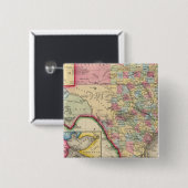 Landkreis Karte von Texas Button (Vorne & Hinten)