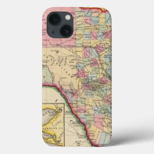 Landkreis-Karte von Texas iPhone 13 Hülle