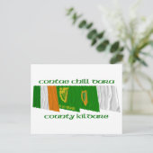 Landkreis Kildare Flags Postkarte (Stehend Vorderseite)