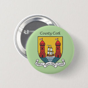 Landkreis-Korken-Knopf Button