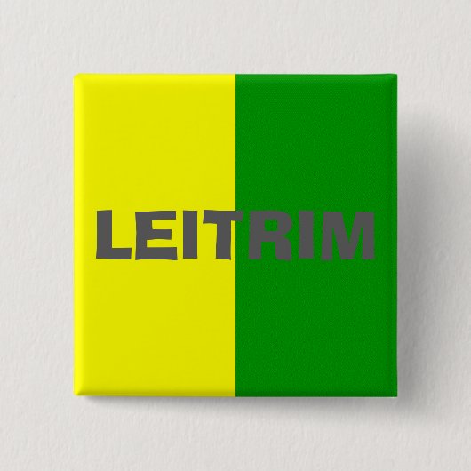 Landkreis Leitrim Flag Abzeichen Button (Vorderseite)
