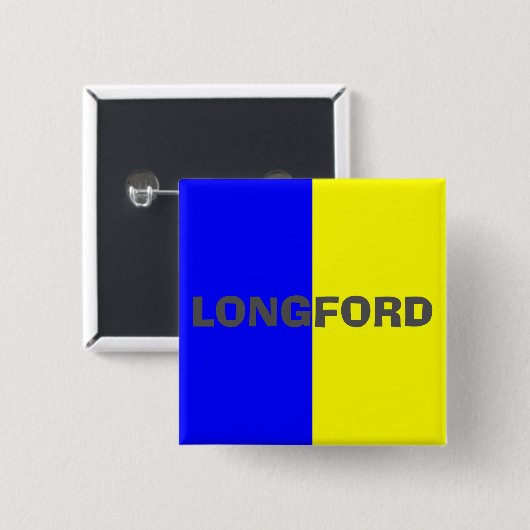 Landkreis Longford Flag Abzeichen Button (Vorne & Hinten)