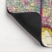 Landkreis Map of Ohio und Indiana Mousepad (Ecke)