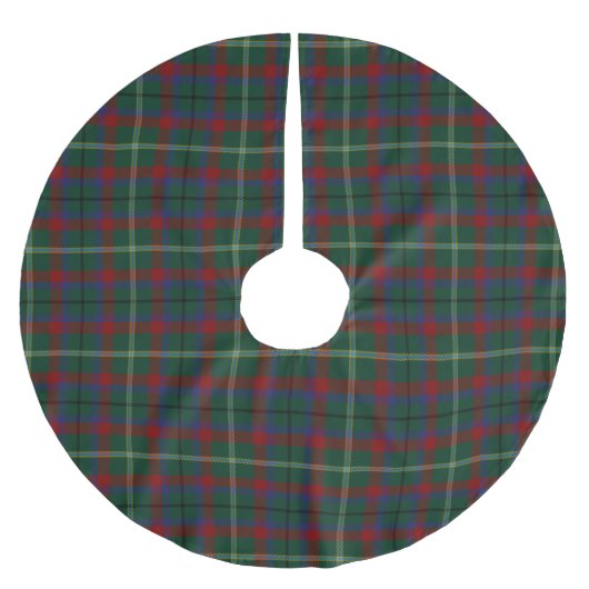 Landkreis-Mayo-IrenTartan Polyester Weihnachtsbaumdecke (Vorderseite)