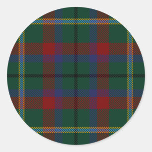 Landkreis-Mayo-IrenTartan Runder Aufkleber