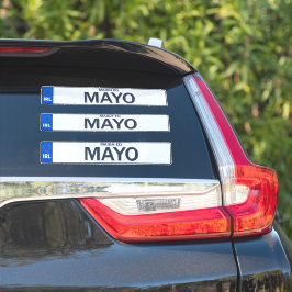 Landkreis Mayo Irish Reg Plate Decal Stickers x 3 Aufkleber