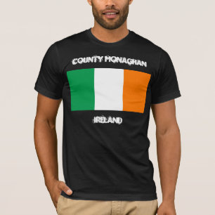 Landkreis Monaghan, Irland mit irischer Flagge T-Shirt