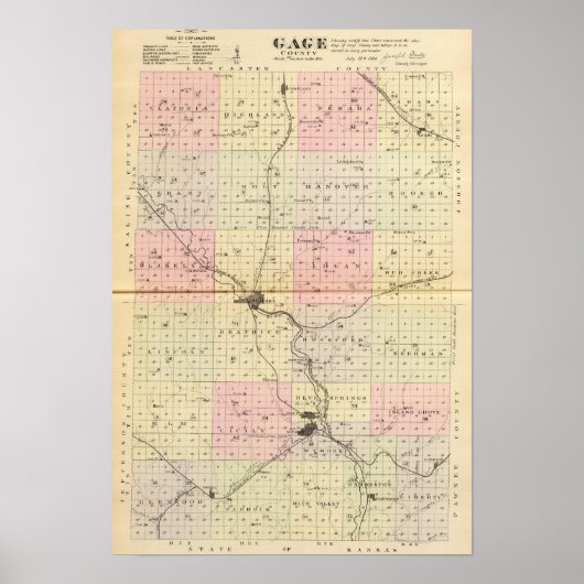 Landkreis, Nebraska Poster (Vorne)