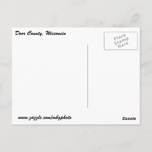 Landkreis Postkarte (Rückseite)