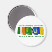 Landkreis Roscommon Flags Magnet (Vorderseite/Rückseite)