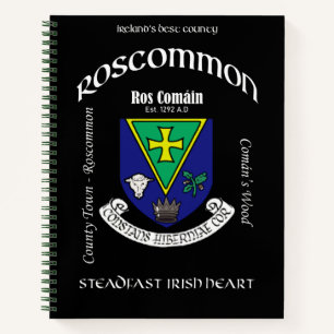 Landkreis Roscommon Ireland Notebook erstellt Notizblock