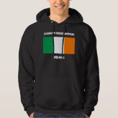 Landkreis Roscommon, Irland mit irischer Flagge Hoodie (Vorderseite)