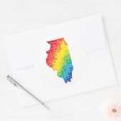 Landkreis Runder Aufkleber (Umschlag)