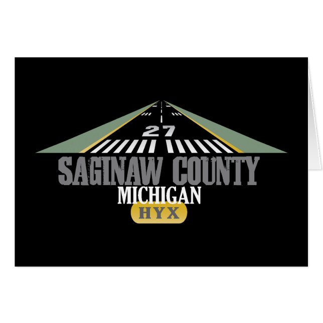 Landkreis Saginaw - Flughafenbahn (Vorderseite (Horizontal))