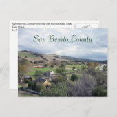 Landkreis San Benito Postkarte (Vorne/Hinten)