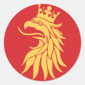 Landkreis Scania (Skåne) Runder Aufkleber (Vorderseite)