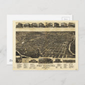 Landkreis Texas (1886) Postkarte (Vorne/Hinten)