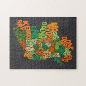 Landkreis-Textabbildung Irlands Eire Puzzle (Horizontal)