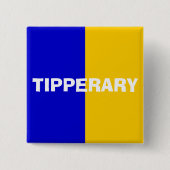 Landkreis Tipperary Flag Abzeichen Button (Vorderseite)