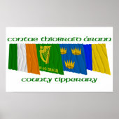 Landkreis Tipperary Flags Poster (Vorne)