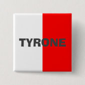 Landkreis Tyrone Flag Abzeichen Button (Vorderseite)