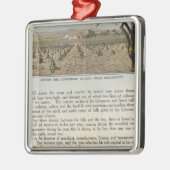 Landkreis Verso Alameda Silbernes Ornament (Links)