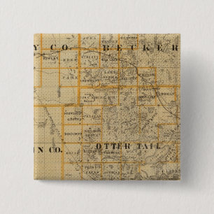 Landkreis von Clay, Wilkin, Becker, Minnesota Button