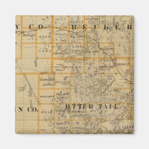 Landkreis von Clay, Wilkin, Becker, Minnesota Magnet