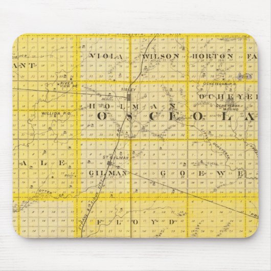 Landkreis von Lyon Mousepad (Vorne)