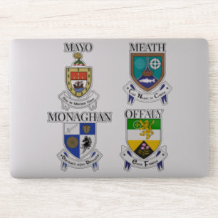 Landkreis-Wappen der irischen Aufkleber-Reihe 21-2 Aufkleber