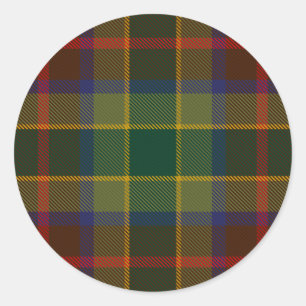 Landkreis Waterford Irish Tartan Runder Aufkleber