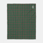 Landkreis Waterford Tartan Monogram Fleecedecke (Vorderseite)