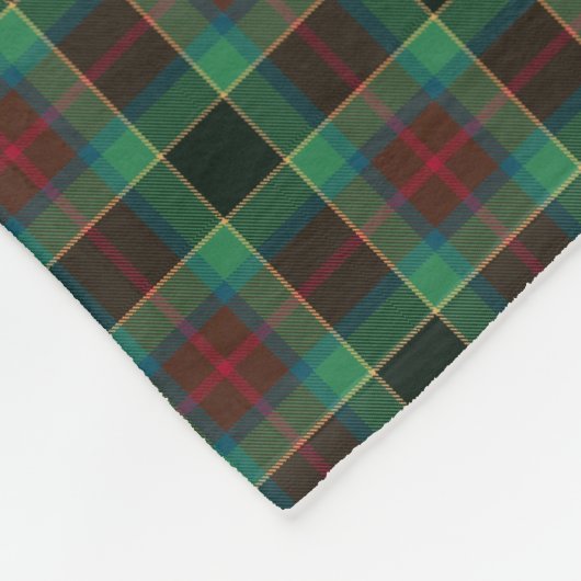 Landkreis Waterford Tartan Monogram Fleecedecke (Ecke)