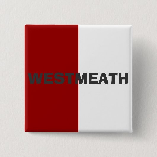 Landkreis Westmeath Flag Abzeichen Button (Vorderseite)