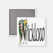 Landkreis Wicklow Magnet (Vorderseite/Rückseite)