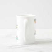 Landkreise der Irland-Knochen-China-Tasse Porzellantasse (Rückseite)