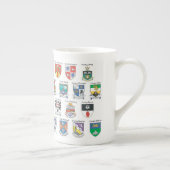 Landkreise der Irland-Knochen-China-Tasse Porzellantasse (Rechts)