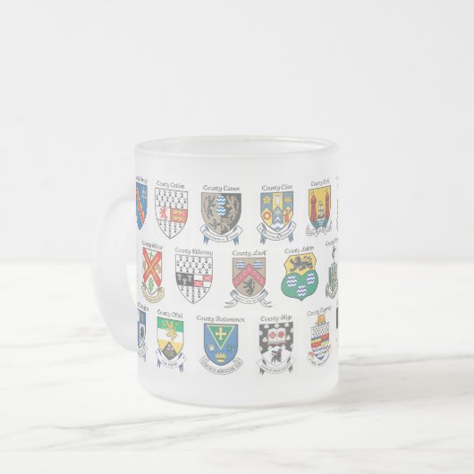 Landkreise mattierter Tasse Irlands (Vorderseite Links)