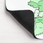 Landkreise von Irland-Karte Mousepad (Ecke)