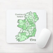 Landkreise von Irland-Karte Mousepad (Mit Mouse)