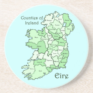 Landkreise von Irland-Karte Sandstein Untersetzer