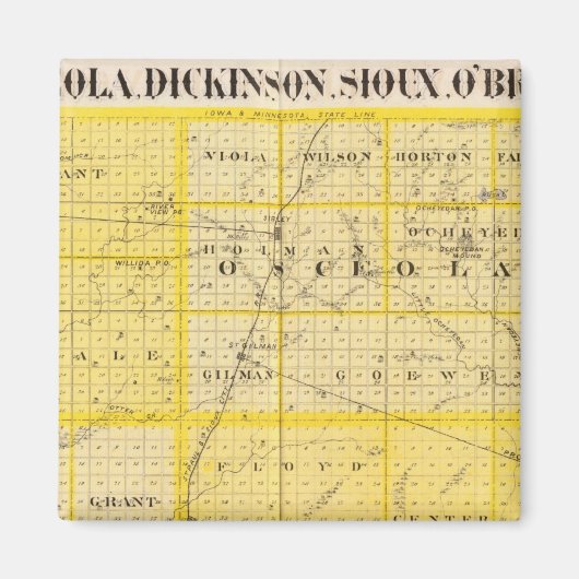 Landkreise von Lyon Magnet (Vorne)