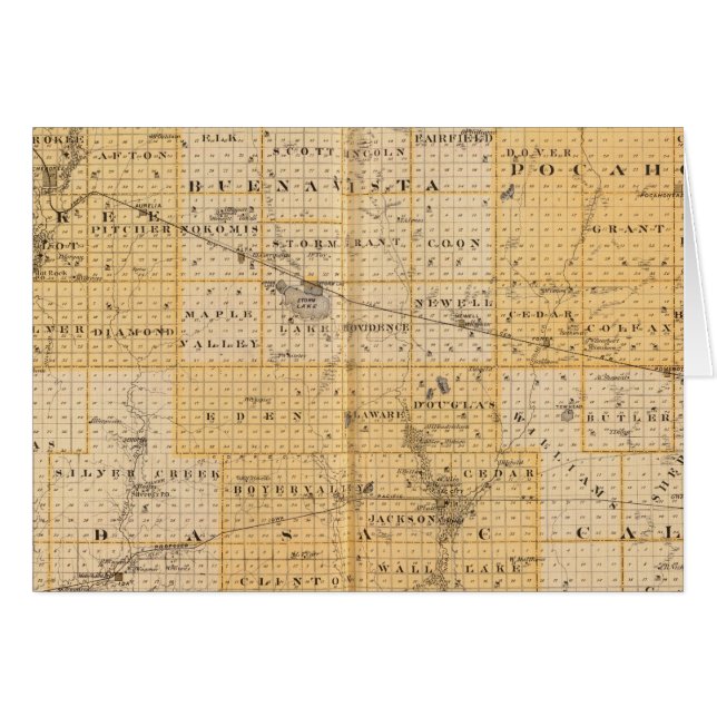 Landkreise von Pocahontas, Cherokee (Vorderseite (Horizontal))