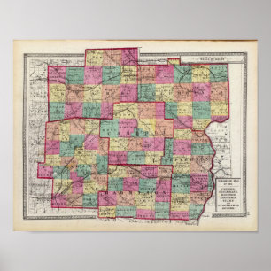 Landkreise von Stark und Tuscarawas Poster