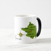 LandkreisTyronekarten-u. -Wappen-Tassen Verwandlungstasse (VorderseiteRechts)