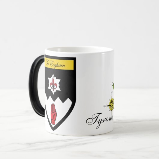 LandkreisTyronekarten-u. -Wappen-Tassen Verwandlungstasse (Vorderseite Links)