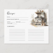 Landküche | Brautparty-Rezept-Karte Begleitkarte (Vorderseite)